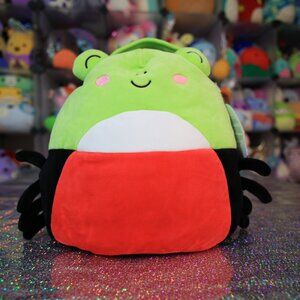 Squishmallows NWT 12" Wendy the Spider Frog Halloween Trick Or Treat Pail
